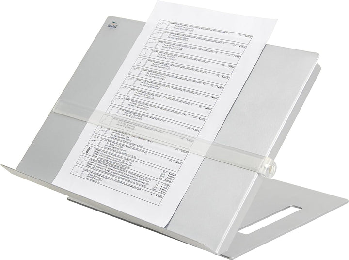 Dataflex Addit Dokumentenhalter - Verstellbar Silber, Ergonomische Lösung für Dokumente bis zum Form