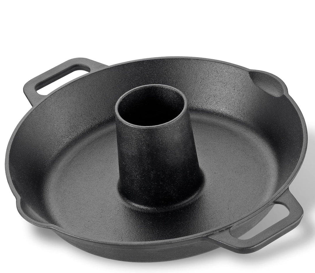 Küchenprofi BBQ Hähnchen Ständer Gusseisen, Ø 28 cm, 9,5 cm hoch, Grill Hähnchenhalter, Geflügelbrät