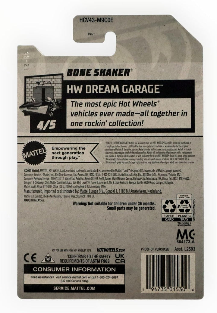 Hot Wheels Bone Shaker Dream Garage 4/5 schwarz