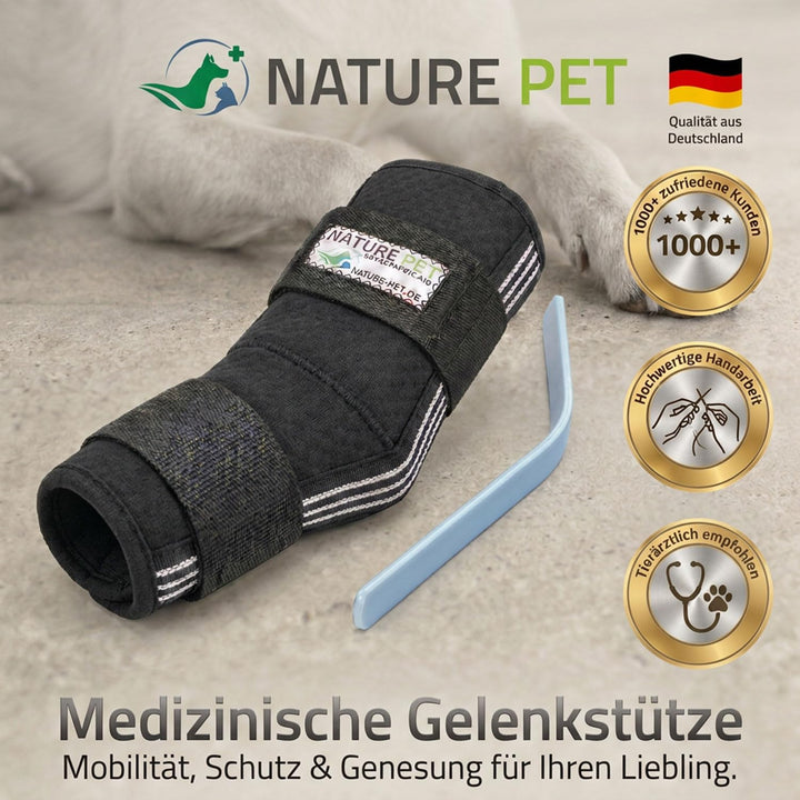 Nature Pet Sprunggelenk Schutz Bandage 165° Winkel für Hunde/Tarsalgelenk Bandage für Hunde (XS), XS