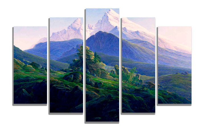 Caspar David Friedrich Abstrakte Leinwanddruck, Wandkunst, moderne Dekoration für Schlafzimmer, Büro