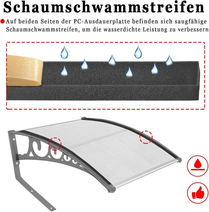 AUFUN Mähroboter Garage Dach Carport für Rasenmäher Automower 103 x 77 x 45,5 cm Mähroboter Carport