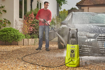 RYOBI 1600 W Elektro-Hochdruckreiniger RY130PWA (130 bar Druck, 420 l/h Födermenge, 40 Wassertempera