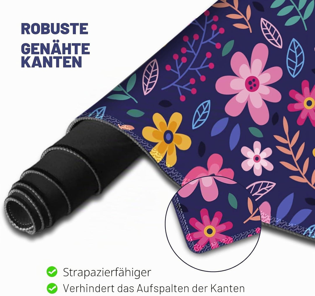ToLuLu Erweitertes Gaming-Mauspad, Memory-Schaum, ergonomische Tastatur-Maus-Handgelenkauflage, gros