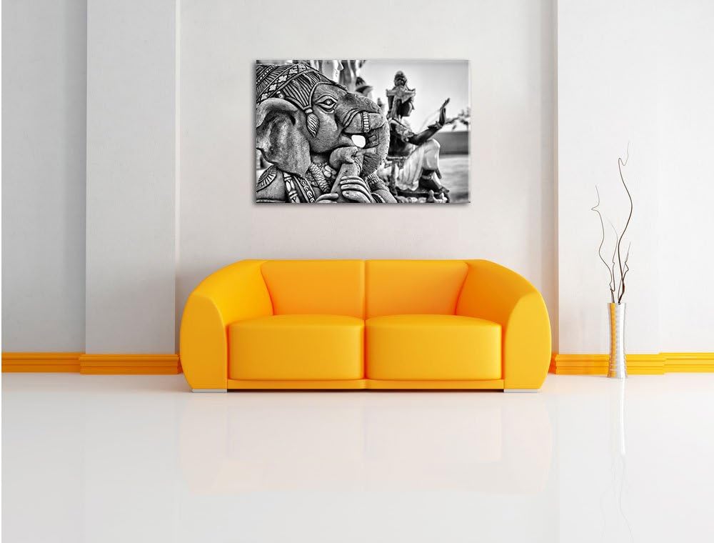 Pixxprint Elefantengottheit in Thailand als Leinwandbild/Grösse: 100x70 cm/Wandbild/Kunstdruck/ferti