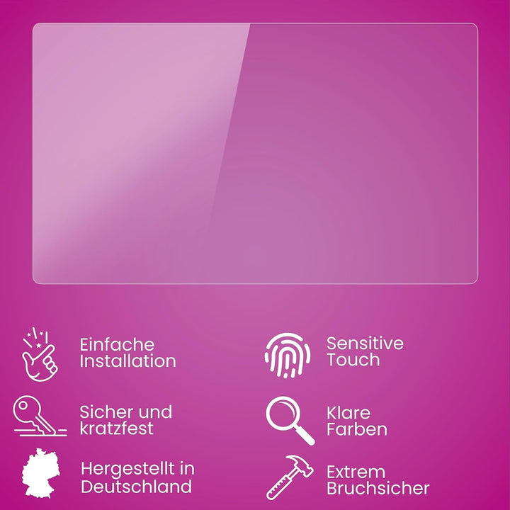 atFoliX Glasfolie kompatibel mit Huion Kamvas 22 Plus Panzerfolie, 9H Hybrid-Glass FX Schutzpanzer F