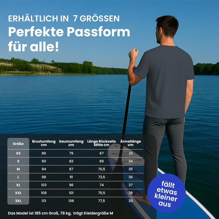 iQ-UV Shirt Herren Slim Fit Grau (Ash) S, Grau (Ash) S