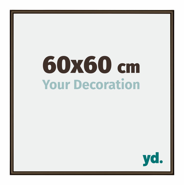 yd. Your Decoration - Bilderrahmen 60x60 cm - Bilderrahmen aus Aluminium mit Acrylglas - Antireflex