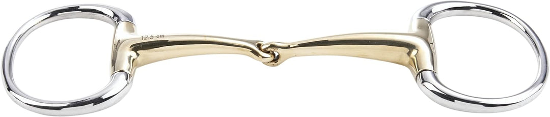 Busse Olivenkopfgebiss Kaugan ® 14mm, einfach gebrochen 13.5 cm, 13.5 cm