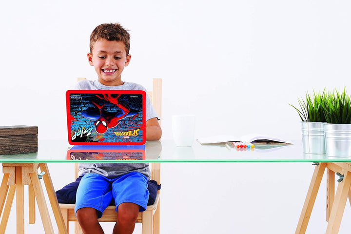 Lexibook JC598SPi3 Spider-Man-Zweisprachiger Laptop für Bildungszwecke Englisch und Deutsch, 124 Akt