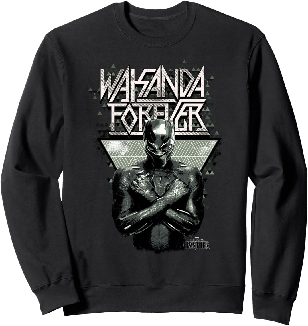 Marvel Black Panther Wakanda Forever Prism Patterned Sweatshirt