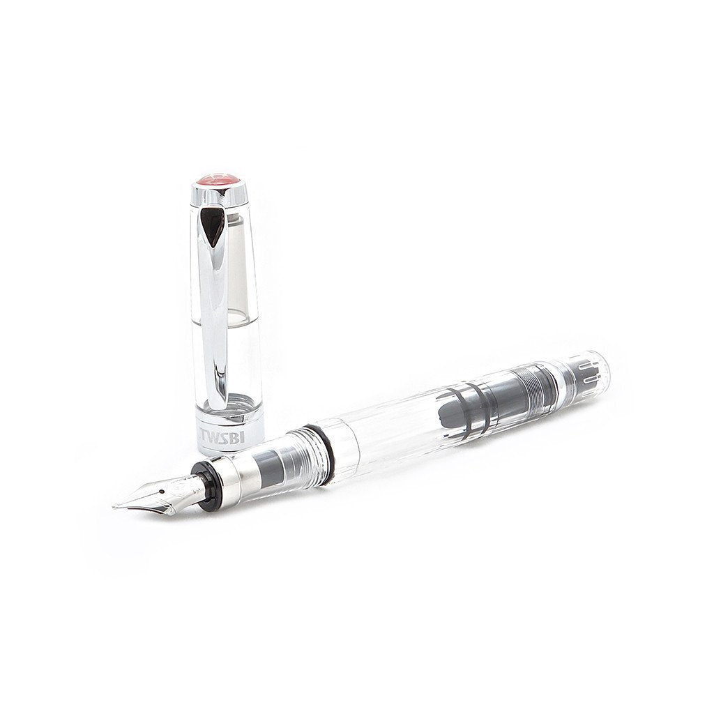 TWSBI Diamond Clear 580,Feder Stub 1.1,Füllfederhalter,Demonstrator,Kolbenfüller,Piston,Fountain Pen