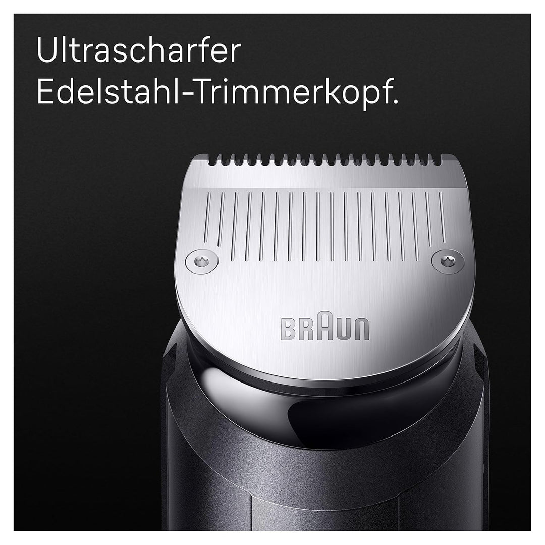 Braun All-In-One Bartpflege Bodygroomer Set, 10-in-1 Barttrimmer, Trimmer/Haarschneider Herren, Haar
