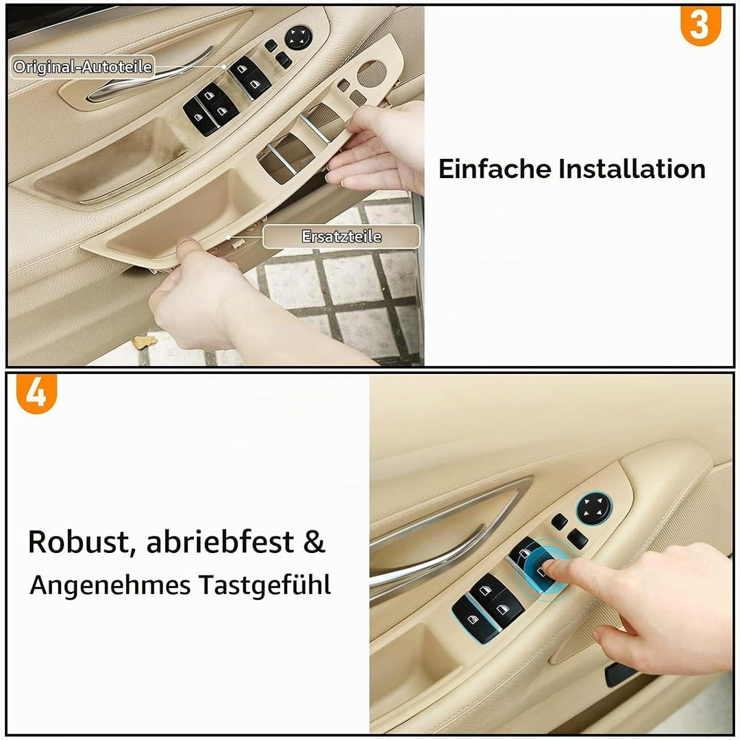 TTCR-II Kompatibel mit Türgriff Innen Links BMW 5er F10/F11, Linke Vordertür Griffverkleidung,Fenste