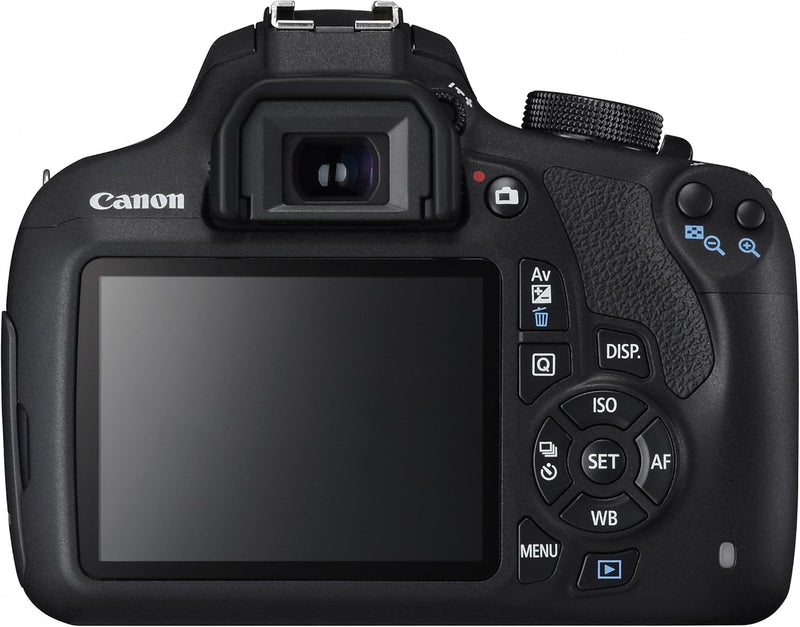 Canon EOS 1200D SLR-Digitalkamera (18 MP APS-CCMOS-Sensor, 7,5cm (3 Zoll) LCD-Display, Full HD, nur