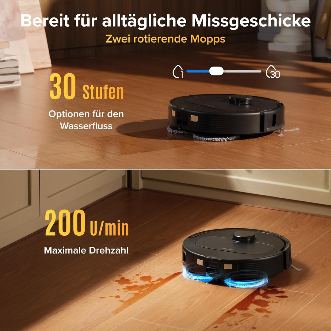 roborock Qrevo S Pro Set Saugroboter mit Wischfunktion, verbessert von QV 35A, 18.500 Pa Saugkraft,