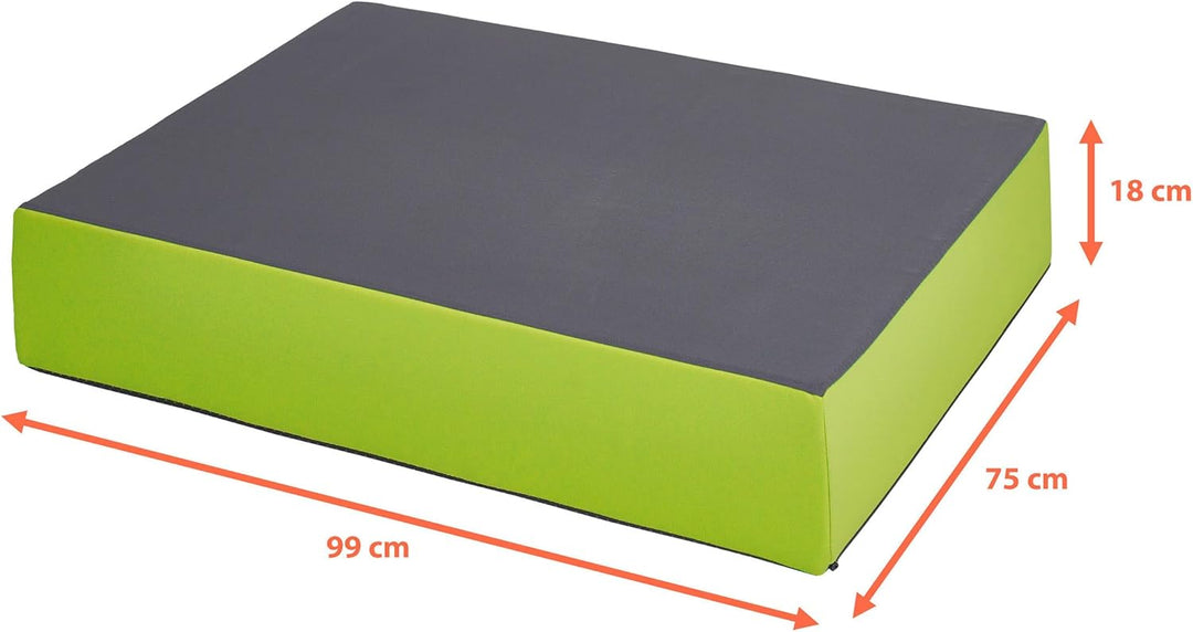 Jump Hüpfpolster 99 x 75 x 18 cm - blau oder rosa - Hüpfmatratze für Kinder ab 3 Jahre bis 40 kg - S