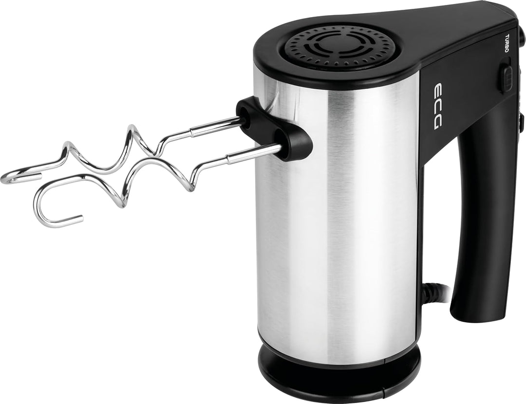 ECG RS 5011 Handmixer, 10 Geschwindigkeitsstufen, TURBO-Boost-Taste, 2 Rührbesen, 2 Knethaken, 700 W