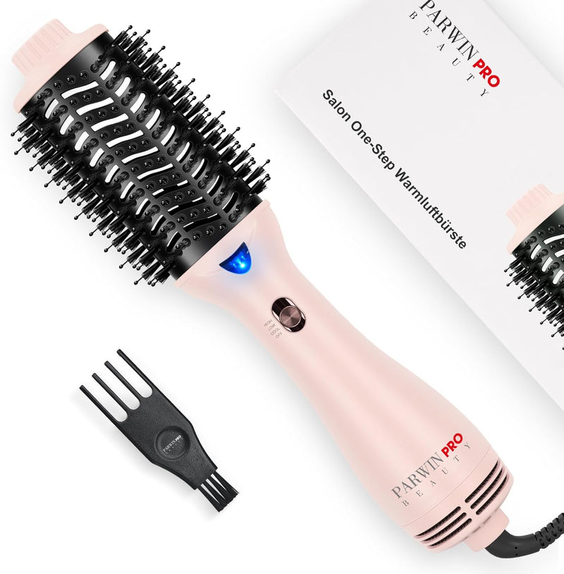 One-Step Warmluftbürste Föhnbürste, PARWIN PRO BEAUTY Rundbürstenföhn, 4 in 1 Ovale Haartrockner loc