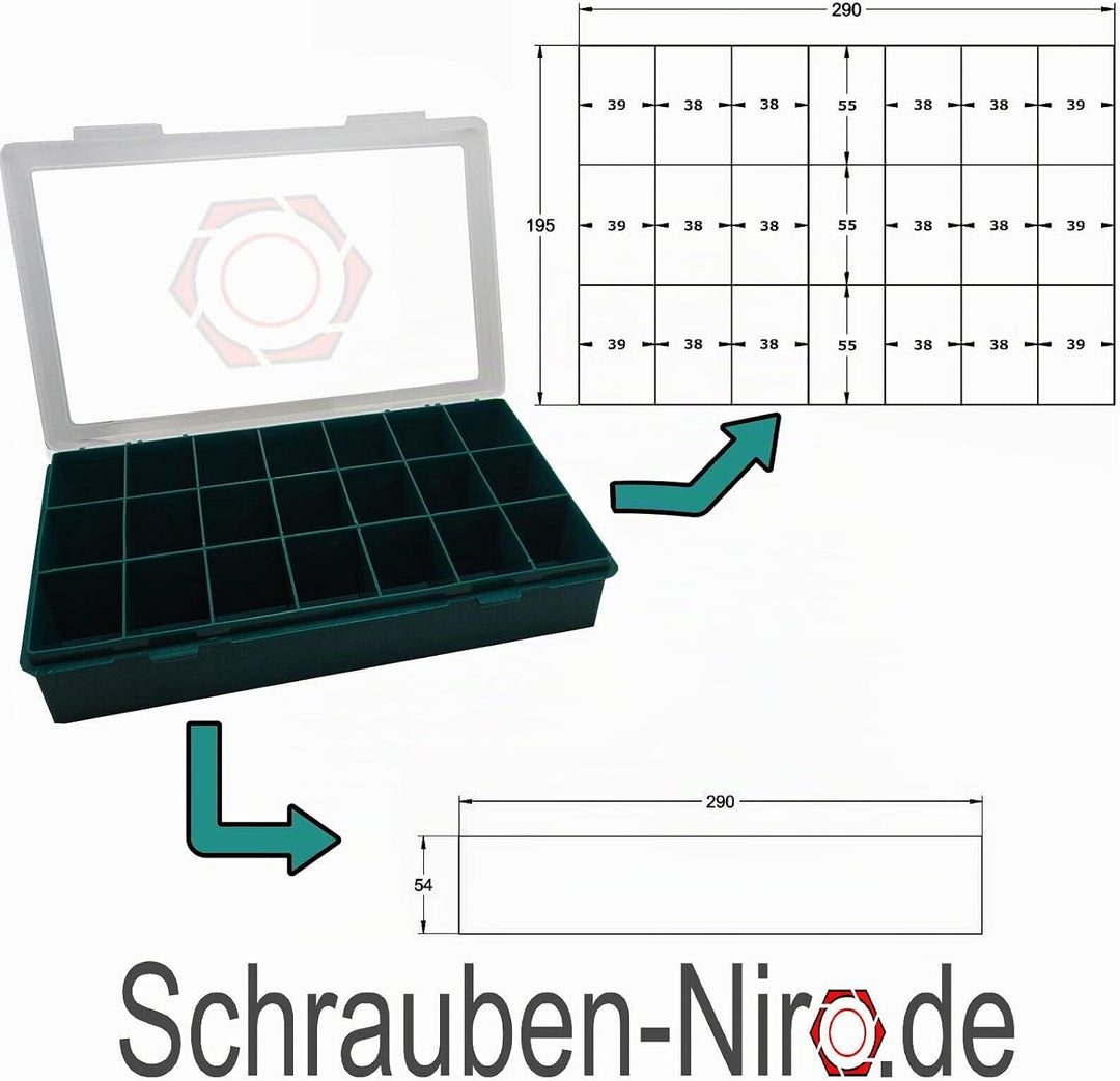 Sortiment/Set Edelstahl Senkkopfschrauben M5 M6 DIN 7991 VA A4 V4A Innensechskant M5 + M6 | A4/V4A,