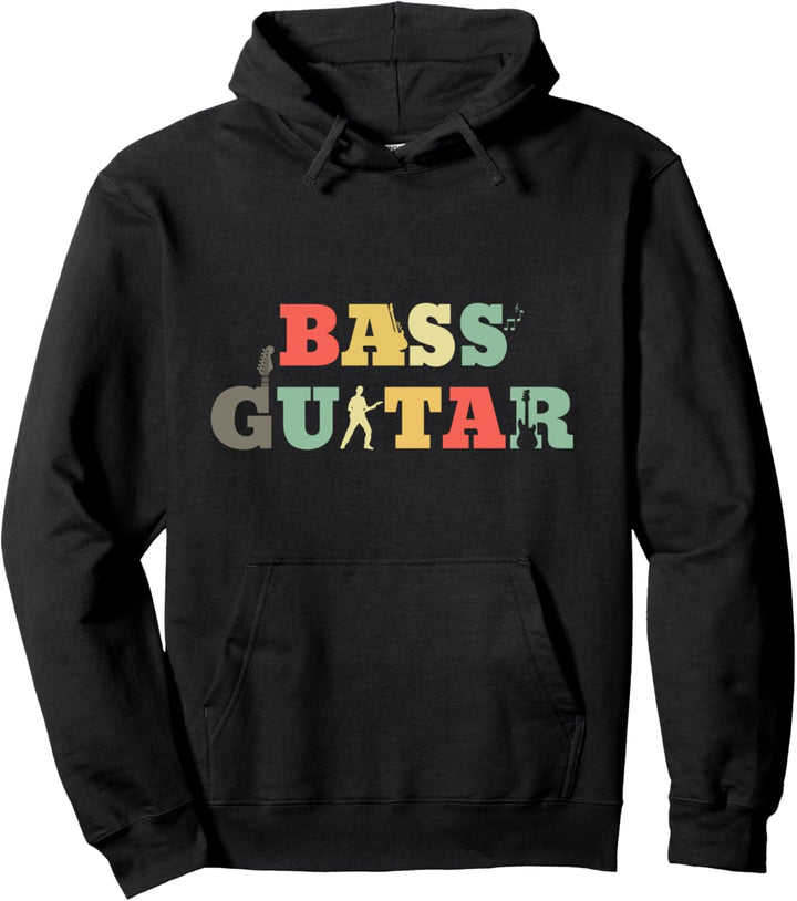 Retro Bassgitarre Bass Gitarre - Vintage Basser Bassist Pullover Hoodie