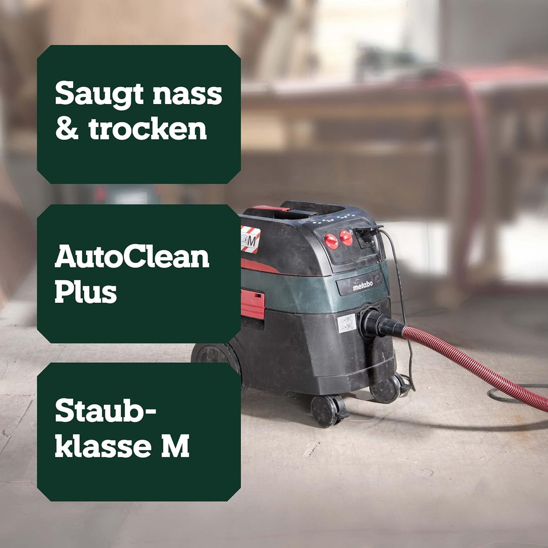 metabo Allessauger ASR 35 M ACP – 602058000 – Baustellen- und Werkstatt-Staubsauger mit MPulse-Filte