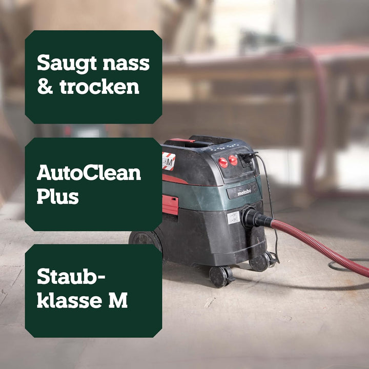 metabo Allessauger ASR 35 M ACP – 602058000 – Baustellen- und Werkstatt-Staubsauger mit MPulse-Filte