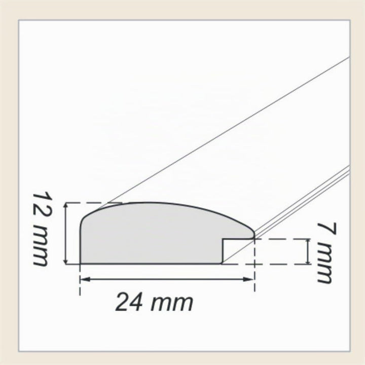 Bilderrahmen Triptychon, Grösse 50x80cm, Farbe Braun, ideal für Malen nach Zahlen Triptychon Bilder
