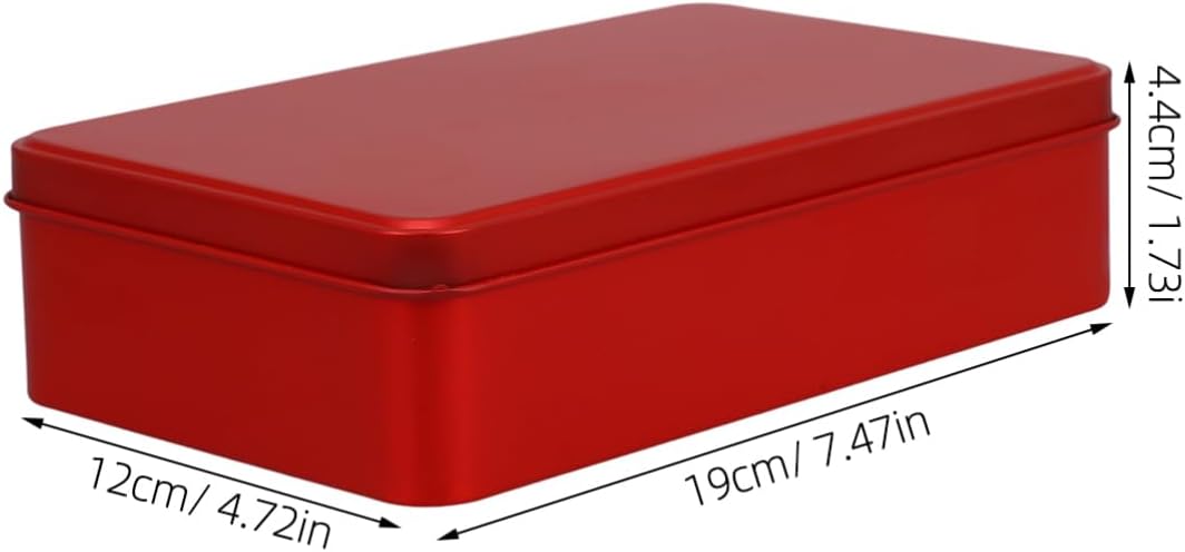 3 Stück Keksdose Rechteckige Metalldose Mit Deckel 19X12X1.7 Zoll Aufbewahrungsbox FüR SüssIgkeiten