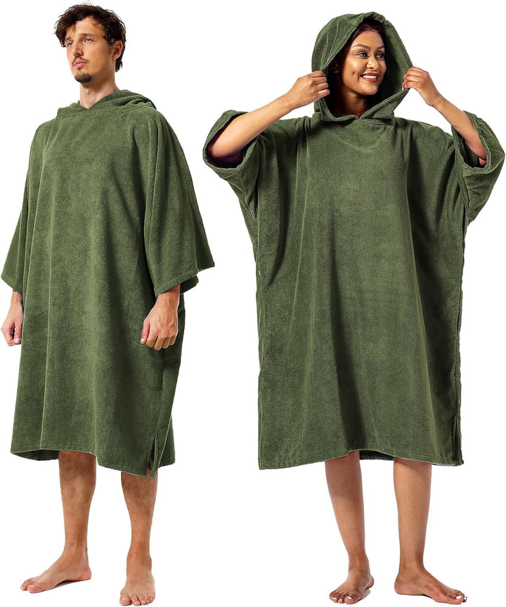 Winthome Poncho Schnelles Trocknen, Badeponcho Strand Umziehhilfe, Surf Poncho Leichtgewicht mit Tas