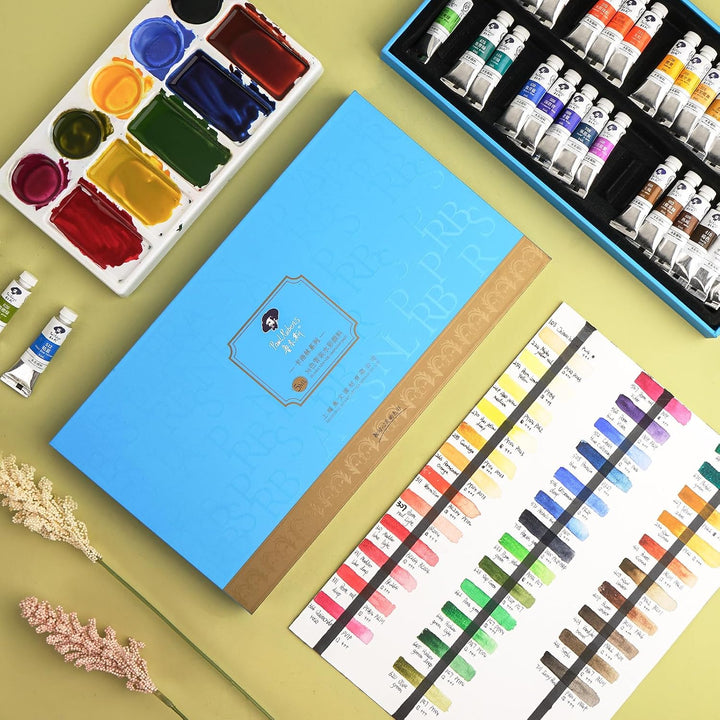 Paul Rubens Aquarellfarben, 36 Farben x 5 ml Tuben Caroline Studenten Wasserfarben mit Aufbewahrungs