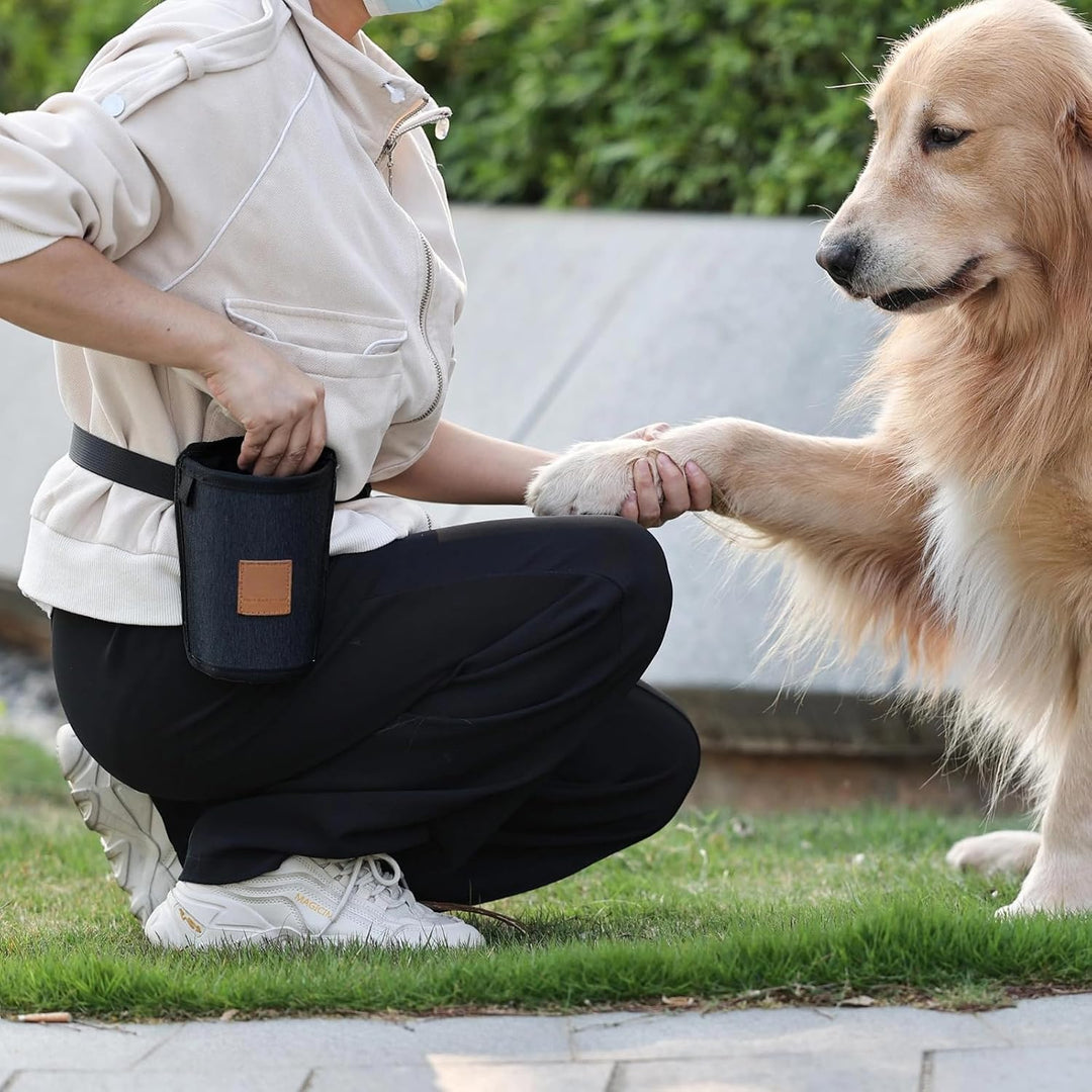 Leckerlitasche für Hunde, Wasserabweisende Gassi Tasche &amp; Futterbeutel für Hundetraining, mit Kotbeu