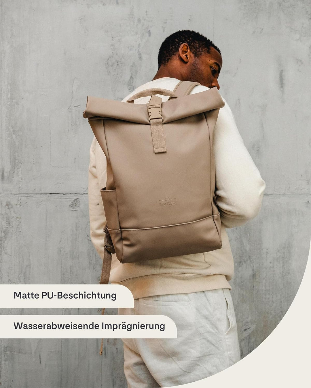 Johnny Urban Rucksack Damen &amp; Herren - Harvey Medium Einheitsgrösse Beige Grau, Einheitsgrösse Beige