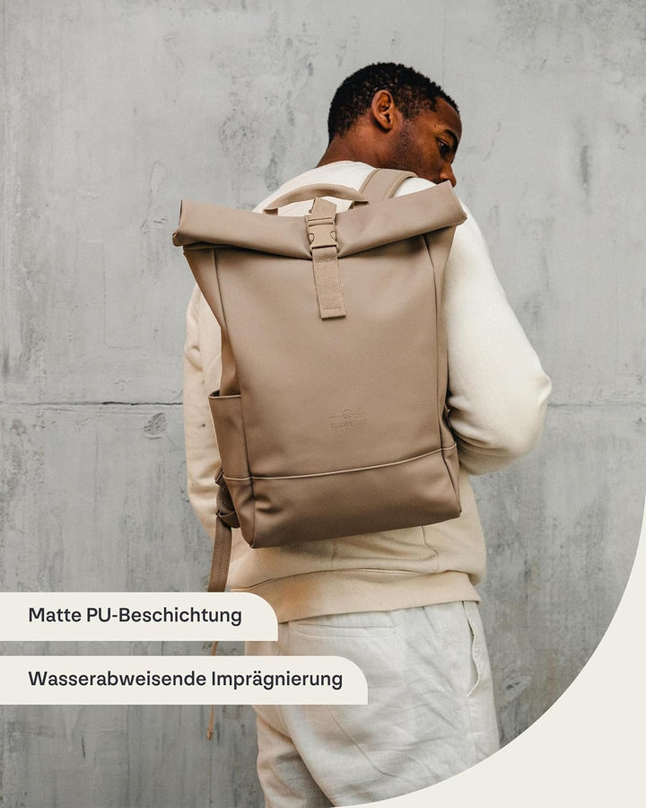Johnny Urban Rucksack Damen &amp; Herren - Harvey Medium Einheitsgrösse Beige Grau, Einheitsgrösse Beige