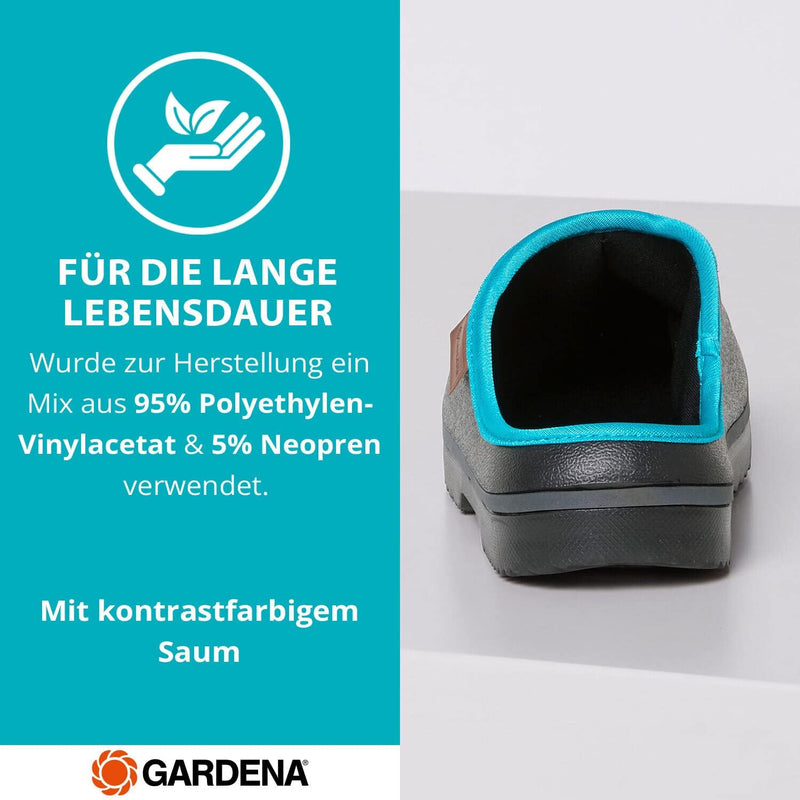 Gardena Gartenschuhe für Damen & Herren in den Grössen 36-46 I Unisex-Gartensandalen mit Rutschfeste