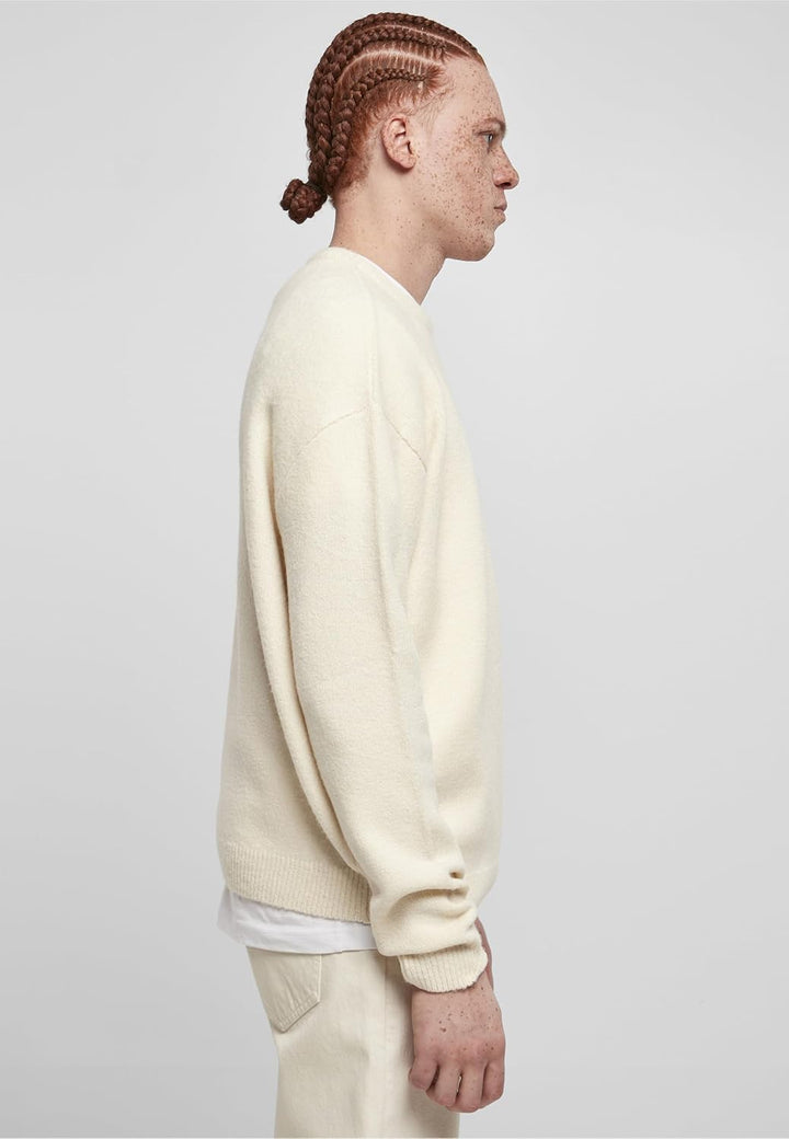 Urban Classics Herren Oversized Chunky Sweater 3XL Whitesand, 3XL Whitesand