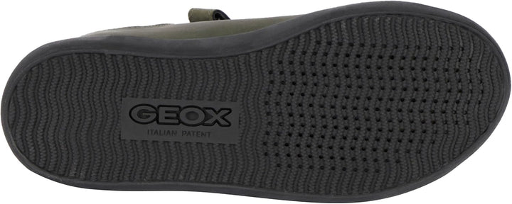Geox Jungen J Gisli Boy F Sneaker 34 EU Dk Green Black, 34 EU Dk Green Black