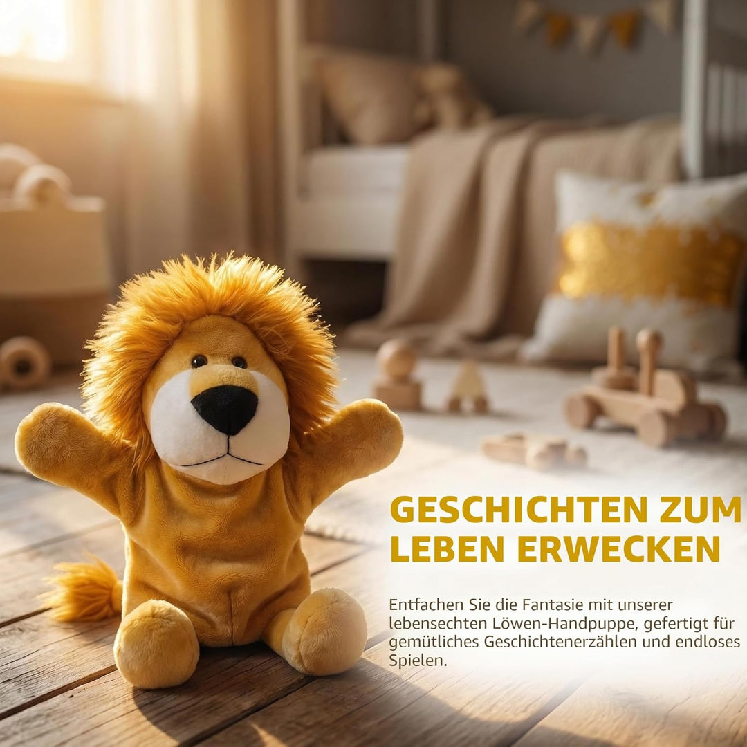 Handpuppen für Kinder, Kleinkind, inklusive Wolf, Tiger, Löwe, AFFE mit Beinen, perfekt für Geschich