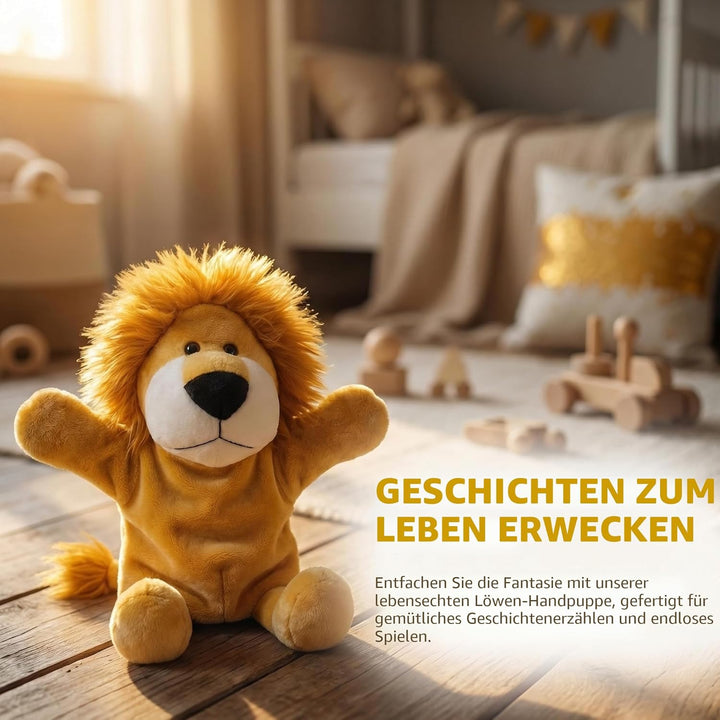Handpuppen für Kinder, Kleinkind, inklusive Wolf, Tiger, Löwe, AFFE mit Beinen, perfekt für Geschich