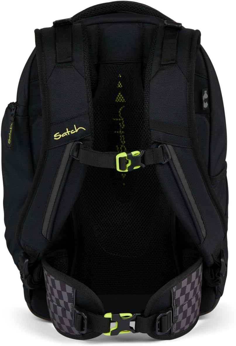 Satch Match Schulrucksack Set 3tlg. inkl. Schlamperbox und Sportbeutel Dark Skate, Dark Skate