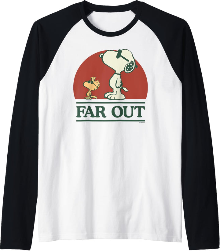 Peanuts Snoopy und Woodstock weit Raglan