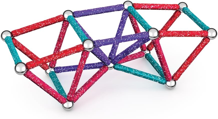 Geomag, Recycled Glitter, Magnetische Konstruktionen mit Glitzereffekt, Bunte und Glitzernde Magnets