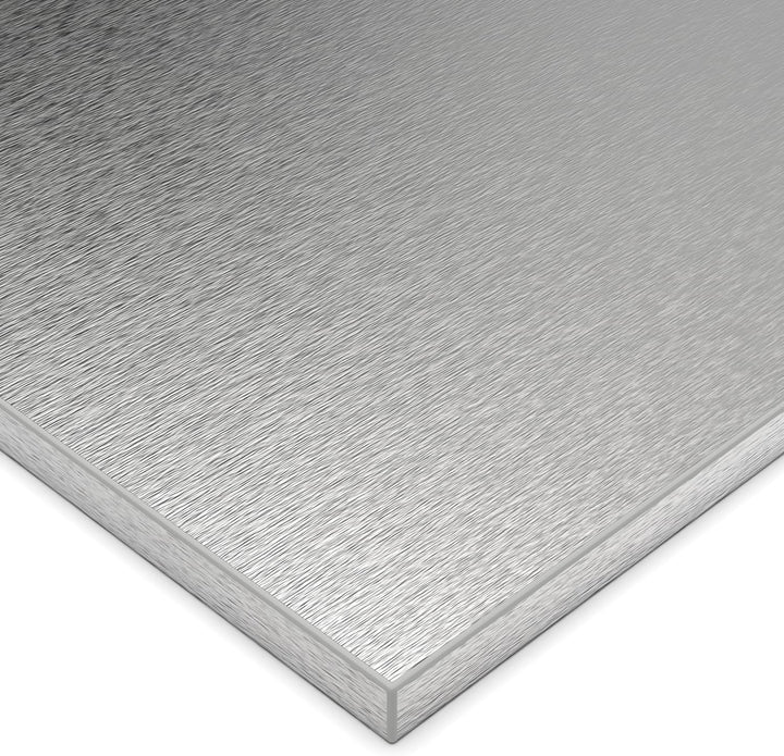 X57 Geschirrspülerfront 19mm voll-, teilintegriert und nach Mass (Edelstahl, 594x715mm)