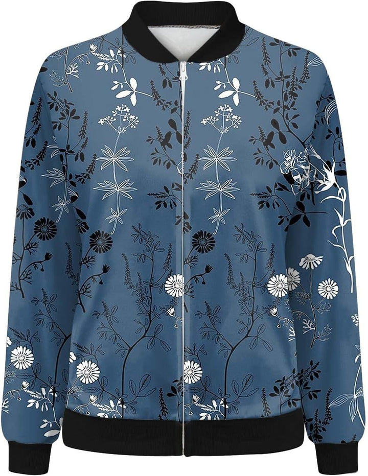 Duohropke Leichte Jacken Damen Sommerjacken Damenjacken Sommer Damenbekleidung Bomberjacke Reissvers