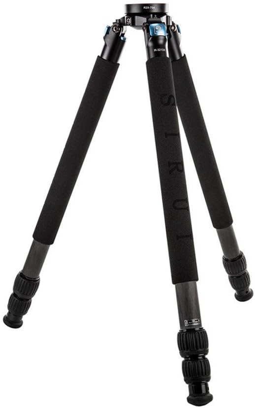 Sirui R-3213X Studio-Dreibeinstativ mit Mittelsäule und 75 mm Adapterhalbschale, 10x Carbon, R-3213X