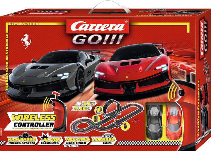 Carrera - 20062578 - Carrera GO!!! Ferrari Supercar Power (Wireless) Rennbahn-Set I Rennbahn mit liz
