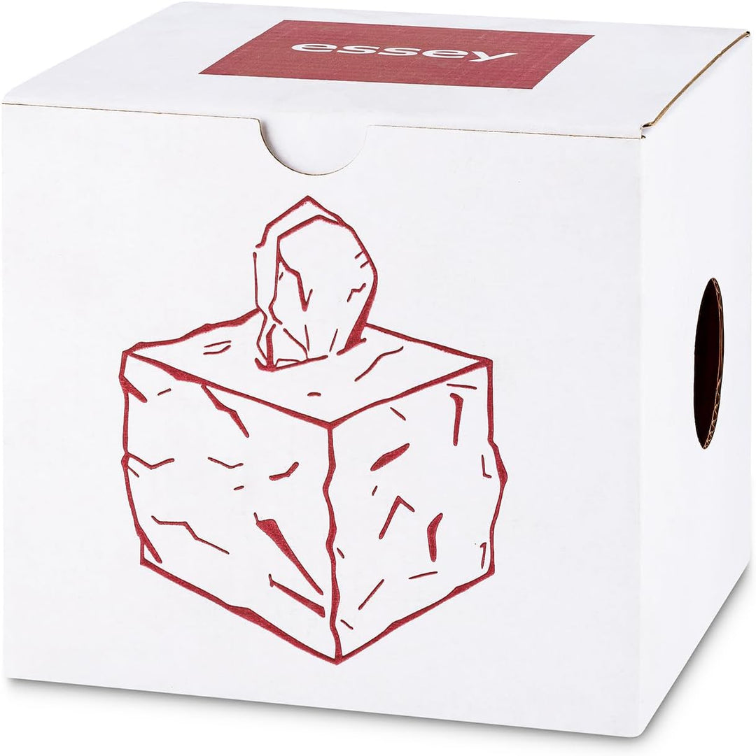 Essey Kosmetiktücher-Box Wipy Cube I, quadratischer Taschentuchspender, Design Taschentuchbox, schwa
