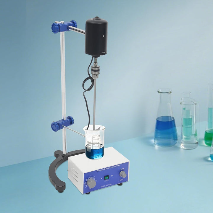 200W Elektrischer Labor-Rührer Trommelrührer Rührer Mixer Rührwerk Stabmixer mit einstellbarer Gesch
