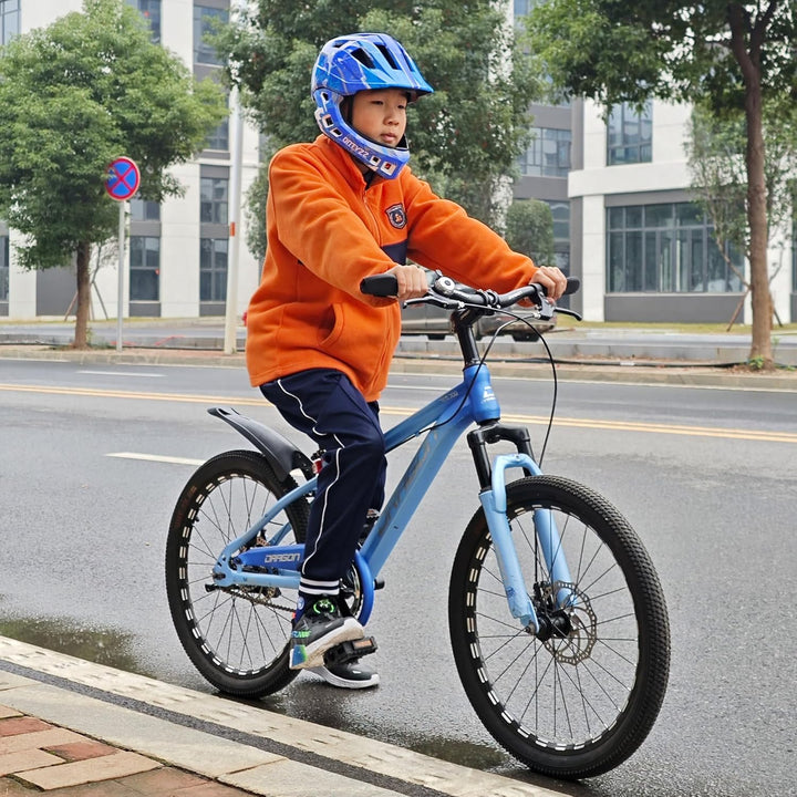 Kinder Fahrradhelm Leicht Integralhelm Kinder mit Abnehmbaren Kinnschutz Kinder Downhill Helm für Ba