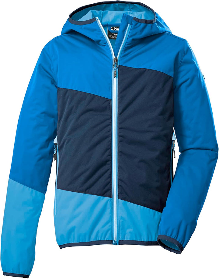 Killtec Jungen Kos 223 Bys Jckt 2-Lagen-Funktionsjacke/Outdoorjacke mit Kapuze 116 Blau, 116 Blau